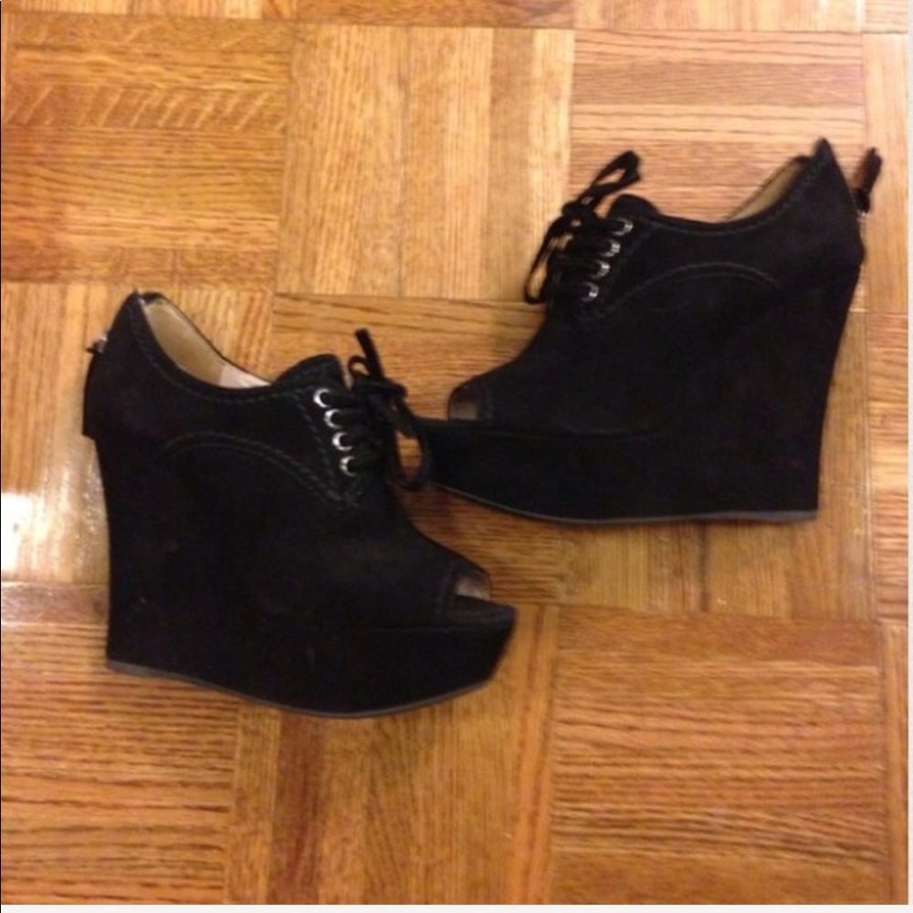 Authentic Mui Mui wedge Booties